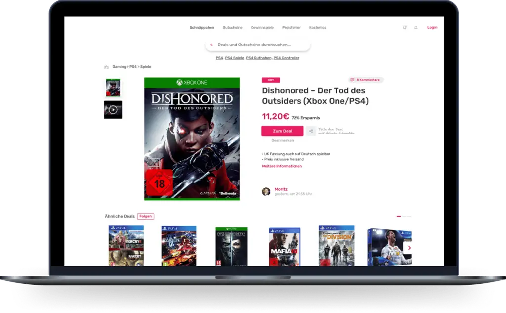 Community-App für Angebote – Detail